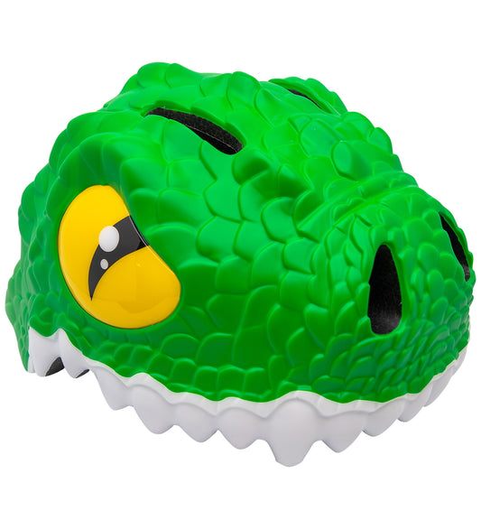 Crazy Safety Fietshelm - Crocodile - S - Green - Crazy Safety - 51-54 cm - Fietshelmen