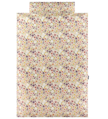 Nørgaard Madsens Beddengoed - Junior - Beige m. Bloemen - Nørgaard Madsens - Julinor - Beddengoed - Junior
