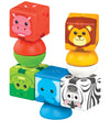 Geomag Magneetset - Blocks Stapelbaar Safari - 10 Onderdelen - Geomag - OneSize - Magnetisch speelgoed