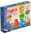 Geomag Magneetset - Blocks Stapelbaar Safari - 10 Onderdelen - Geomag - OneSize - Magnetisch speelgoed