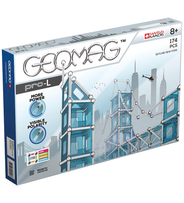Geomag Magneetset - Pro-L Skyline Nieuw - 174 Onderdelen - Geomag - OneSize - Magnetisch speelgoed