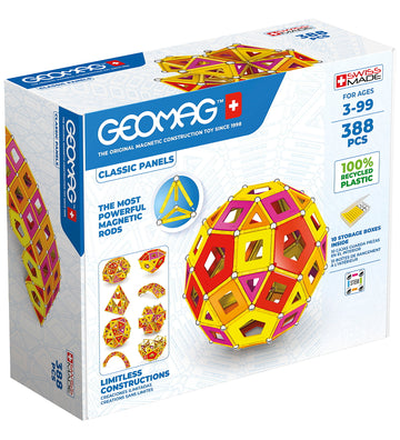 Geomag Magneetset - Classic Panels Gerecyclede Warm Master - 388 - Geomag - OneSize - Magnetisch speelgoed