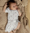 Lil Atelier Romper s/s - Duna - Katoen/Modaal - Pointelle - NbfR - Lil Atelier - 62 - Rompers Korte Mouw