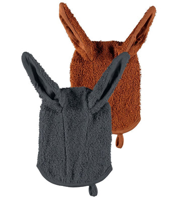 Name It Washandje - NbnRio - Iron Gate/Caramel - Name It - OneSize - Washandjes
