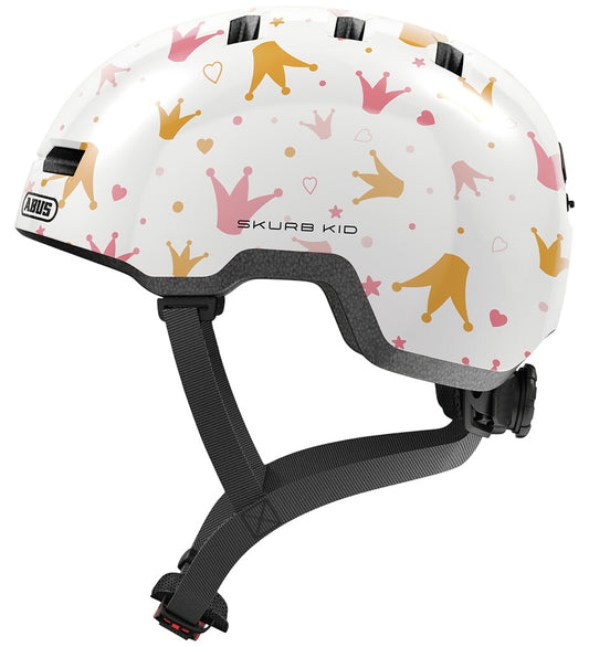 Abus Fietshelm - Skurb Kid - White Kronen - Abus - 51-55 cm - Fietshelmen