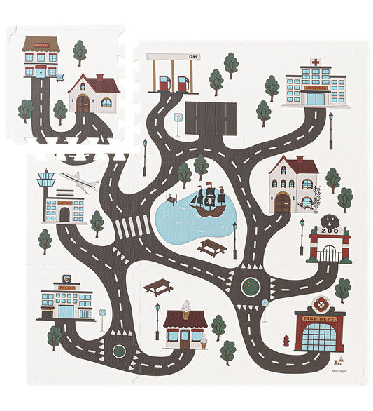 That's Mine Puzelmat - Alva - 100x100 cm - Roadtrip - Thats Mine - OneSize - Puzelmatten