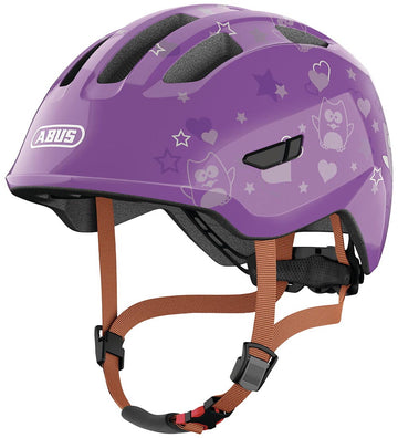 Abus Fietshelm - Smiley 3.0 - Purple Star - Abus - 45-51 cm - Fietshelmen
