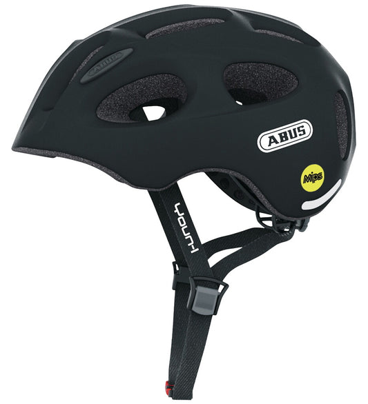 Abus Fietshelm - Youn-I MIPS - Black - Abus - 48-54 cm - Fietshelmen