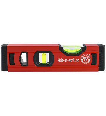 Kids Bij Work Gereedschap - Alu - Waterpas - 20 cm - Rood - Kids at work - OneSize - Gereedschap