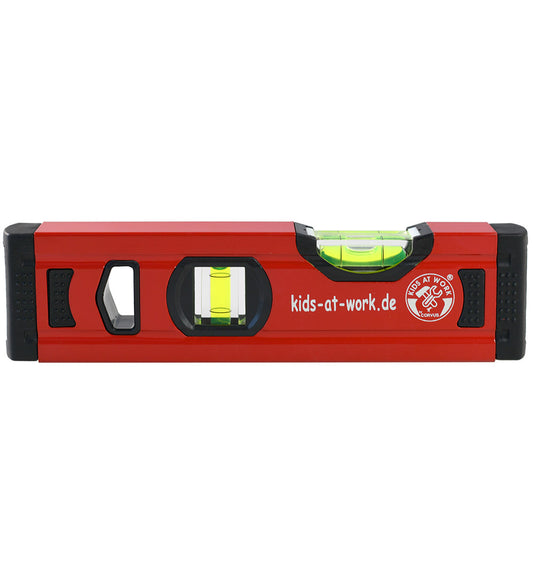 Kids Bij Work Gereedschap - Alu - Waterpas - 20 cm - Rood - Kids at work - OneSize - Gereedschap