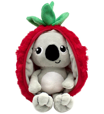 Flipetz Knuffel - Koala taartje en Framboos Rood - 20 cm - Rood/ - Flipetz - OneSize - Knuffels