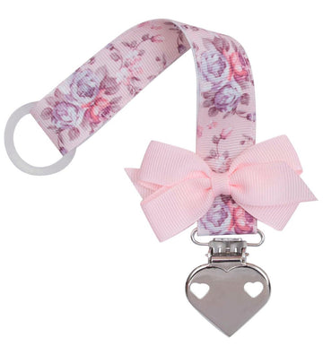 Little Wonders Speenketting - Bloemig m. Vlinderdas/Hart - Little Wonders - OneSize - Speenkettingen