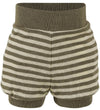 Engel Babyshort - Wol/Zijde - Olive/Natural - Engel - 50/56 - Babyshorts
