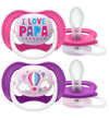 Philips Avent Fopspenen - 2-pack - Ultra Air - Roze/Paars m. Pri - Philips Avent - OneSize - Fopspenen