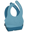 Sebra Slabbetjes - Silicone - 2-pack - Vintage Blue - Sebra - OneSize - Slabbetjes