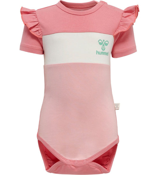 Hummel Romper s/s - hmlIsla - Mauveglow - Hummel - 62 - Rompers Korte Mouw