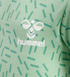 Hummel Romper s/s - hmlRiver - Vergrijsd Jade - Hummel - 1 jaar (80) - Rompers Korte Mouw