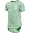 Hummel Romper s/s - hmlRiver - Vergrijsd Jade - Hummel - 1 jaar (80) - Rompers Korte Mouw