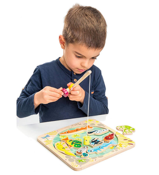 Tender Leaf Houten Speelgoed - Visvijver - Tender Leaf - OneSize - Magnetisch speelgoed