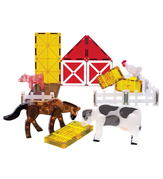 Magna-Tiles Magneetset - 25 Onderdelen - Farm Animals - Magna-Tiles - OneSize - Magnetisch speelgoed