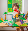 Magna-Tiles Magnetenset - 50 Onderdelen - Dino World XL - Magna-Tiles - OneSize - Magnetisch speelgoed
