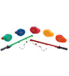 Djeco Visspel - Regenboogkleurig Rubber Bad Eendjes - Djeco - OneSize - Badspeelgoed