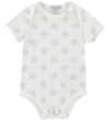 Dolce & Gabbana Cadeaubox - Babyslabbetje/Romper s/s - Logo Beig - Dolce & Gabbana - 6-9 mnd - Rompers Korte Mouw
