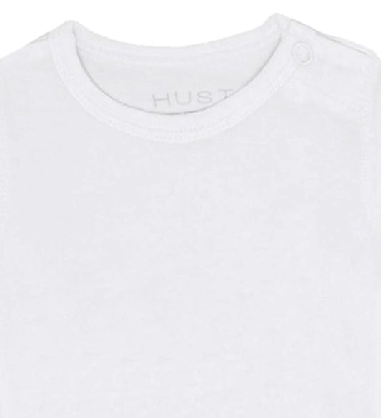 Hust and Claire Romper l/s - Buller - Bamboe - Wit - Hust and Claire - 56 - Rompers Lange Mouw
