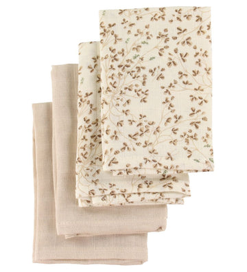 Cam Cam Washanden - 30x30 - 4-pack - Lierre/Amandel - Cam Cam - OneSize - Washandjes