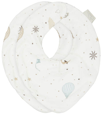 Cam Cam Babyslabbetje - 2-pack - Dromenland - Cam Cam - OneSize - Kwijlsjaaltjes