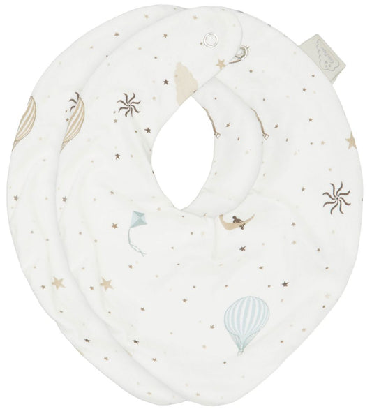 Cam Cam Babyslabbetje - 2-pack - Dromenland - Cam Cam - OneSize - Kwijlsjaaltjes