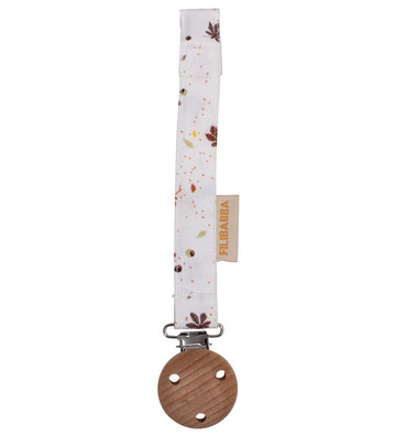 Filibabba Speenketting - Klittenband - Kastanjes - Filibabba - OneSize - Speenkettingen