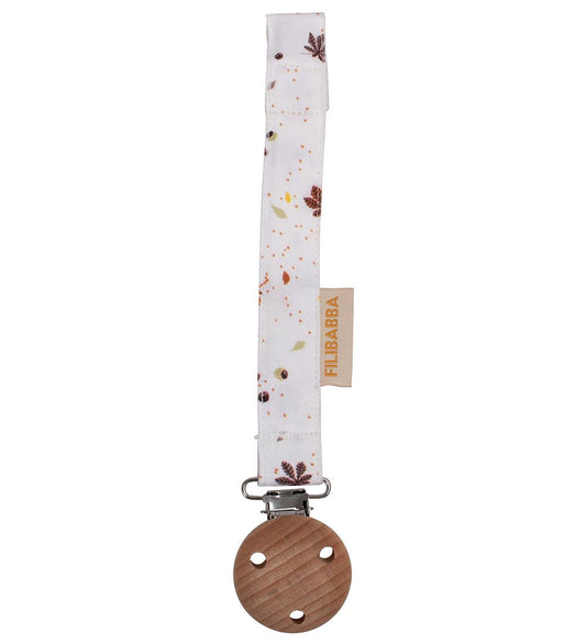 Filibabba Speenketting - Klittenband - Kastanjes - Filibabba - OneSize - Speenkettingen