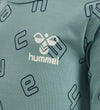 Hummel Romper l/s - hmlAthene - Mineraal Blue - Hummel - 1 jaar (80) - Rompers Lange Mouw