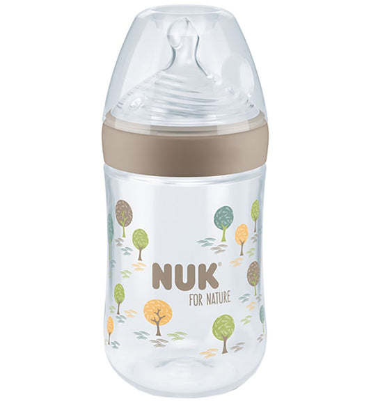 Nuk Babyflesje - Voering Nature - 260 ml - Maat M - Cream - Nuk - OneSize - Babyflesjes