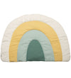 Sebra Strikket Speelmat - Regenboog - 130x85 - Dusty Green - Sebra - OneSize - Speelmaten