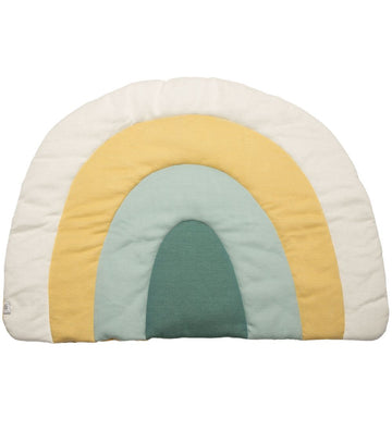 Sebra Strikket Speelmat - Regenboog - 130x85 - Dusty Green - Sebra - OneSize - Speelmaten