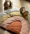 Sebra Strikket Speelmat - Regenboog - 130x85cm - Sunset Rose - Sebra - OneSize - Speelmaten