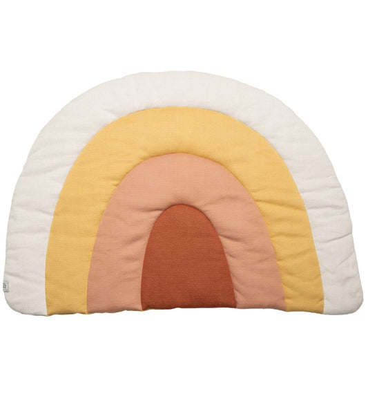 Sebra Strikket Speelmat - Regenboog - 130x85cm - Sunset Rose - Sebra - OneSize - Speelmaten