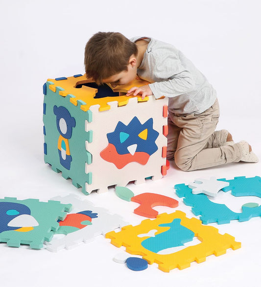 Ludi Schuimvloer - Met dieren - 9 st. - Multi - Ludi - OneSize - Puzelmatten