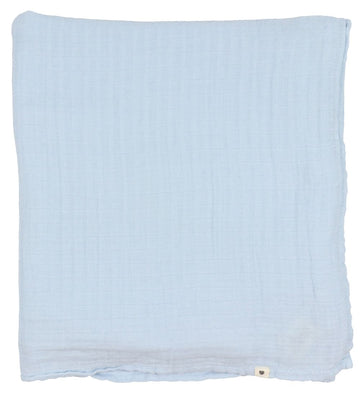 BIBS Wikkeldoek - 120x120 cm - Baby Blue - BIBS - OneSize - Wikkeldoeken