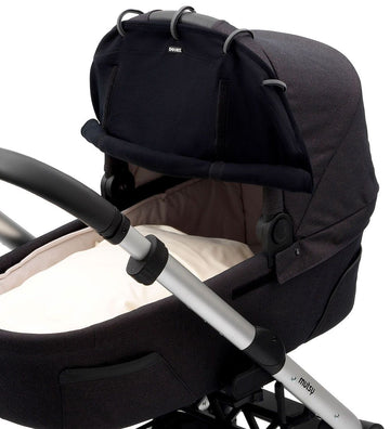 Dooky Zonnenscherm - Universeel - UV50+ - Zwart - Dooky - OneSize - Zonnenscherm voor kinderwagens