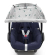 Dooky Zonnenscherm - Universeel - UV50+ - Paardenbloem - Dooky - OneSize - Zonnenscherm voor kinderwagens