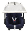 Dooky Zonnenscherm - Universeel - UV50+ - Cream - Dooky - OneSize - Zonnenscherm voor kinderwagens