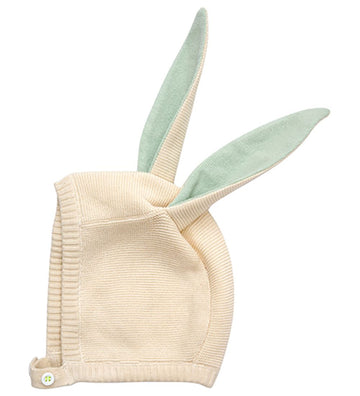 Meri Meri Babymuts - Blue Bunny Baby Bonnet - Meri Meri - OneSize - Babymutsen