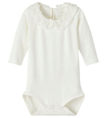 Name It Romper l/s - Noos - NbfTylla - White Alyssum - Name It - 62 - Rompers Lange Mouw