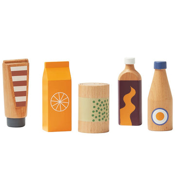 Kids Concept Speelgoedeten - Set van fles en blik - Kids Concept - OneSize - Speelgoedeten