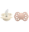 BIBS Infinity Fopspenen - 2-pack - Maat 1 - Anatomisch - Ivory/B - BIBS - 0-6 mnd - Fopspenen