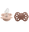 BIBS Infinity Fopspenen - 2-pack - Maat 2 - Anatomisch - Blush/W - BIBS - 6-18 mnd - Fopspenen