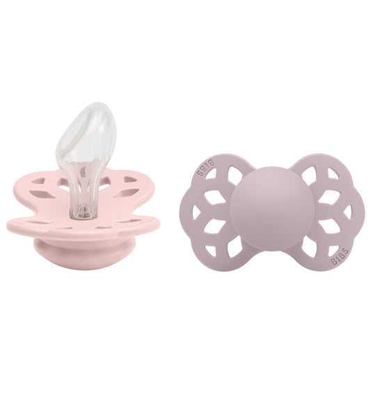 BIBS Infinity Fopspenen - 2-pack - Maat 2 - Anatomisch - Blossom - BIBS - 6-18 mnd - Fopspenen